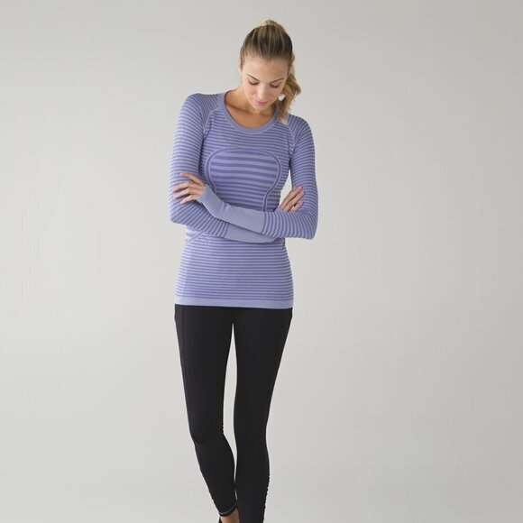 Lululemon Swiftly Tech Long Sleeve Crew Heathered Lullaby - Picture 2 of 14